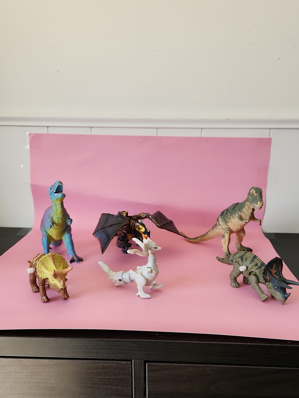 Set of 6 Plastic Dinosaurs